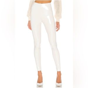 REVOLVE Commando White Patent Leggings. Size S